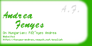 andrea fenyes business card